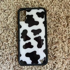 iPhone X Wildflower Cow Print Phone case.
